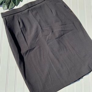 Sag Harbor Black Career Business casual Knee Length Skirt